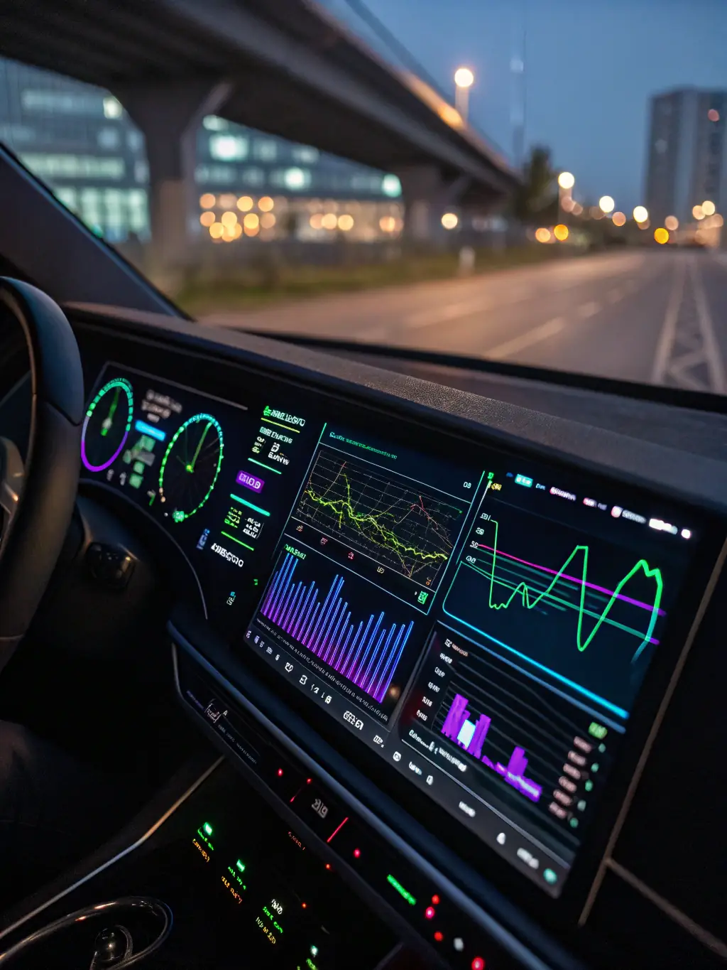 A dashboard displaying optimized system performance metrics, illustrating performance optimization.
