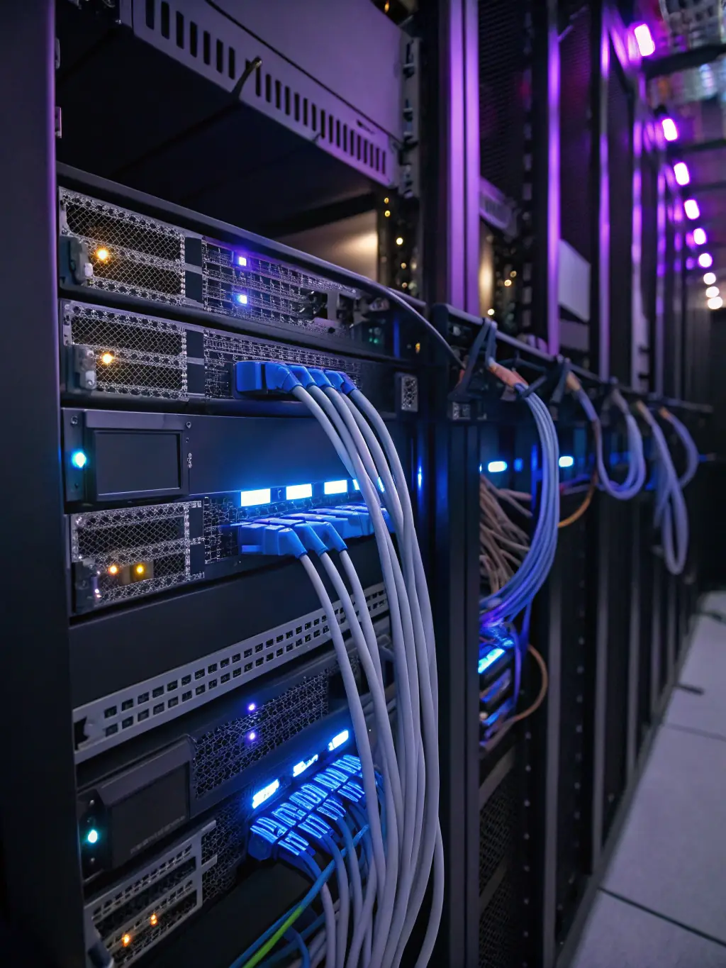 An image of encrypted data being transferred between servers, highlighting the protection of client and case information.